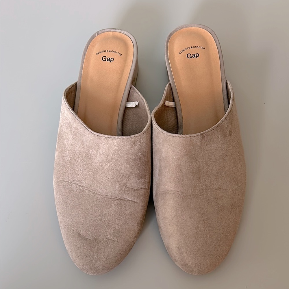 GAP Tan Mules Suede Slip-On Shoes